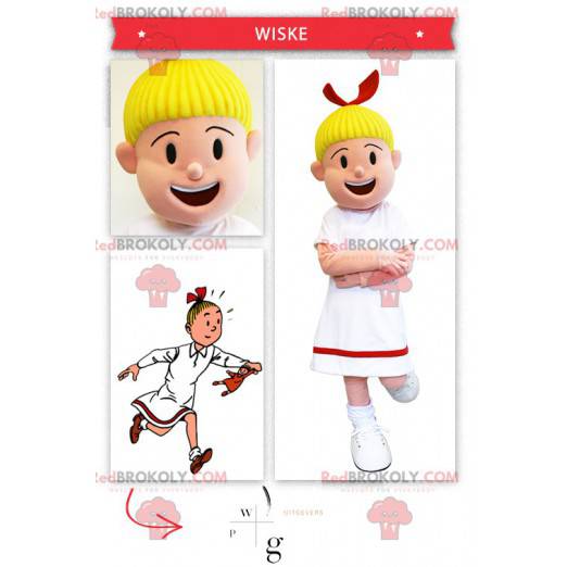 Costume da Bobette famoso per bambina di Bob e Bobette -