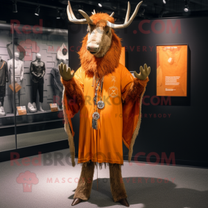 Orange Irish Elk maskot...
