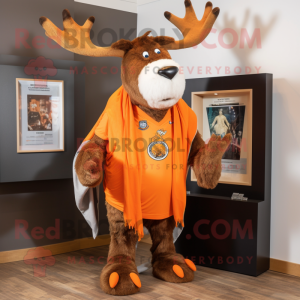 Orange Irish Elk maskot...