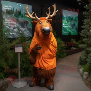 Orange Irish Elk maskot...