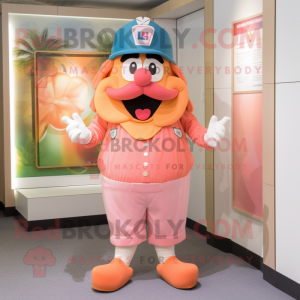 Peach King maskot kostume...