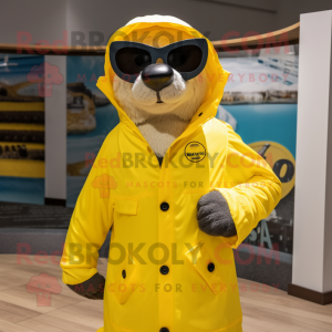 Yellow Seal maskot kostume...