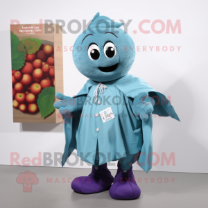 Turkis Grape maskot kostume...