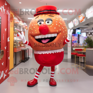 Red Hamburger mascotte...