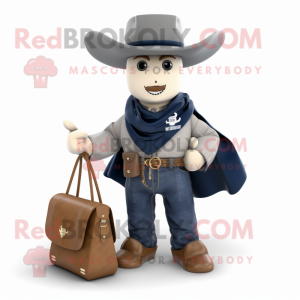 Navy Cowboy maskot kostume...