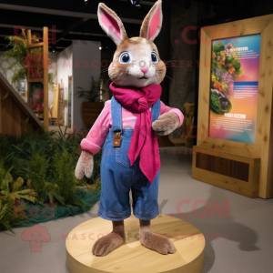 Magenta Wild Rabbit maskot...