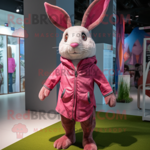 Magenta Wild Rabbit maskot...