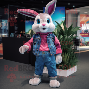 Magenta Wild Rabbit maskot...