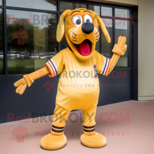 Gold Hot Dog mascotte...