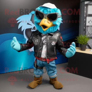 Turquoise Hawk mascotte...