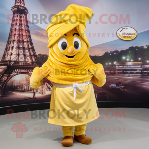 Gul Croissant maskot...