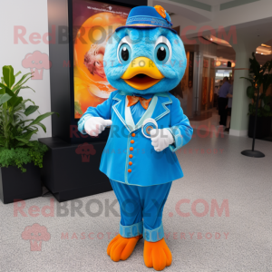 Blauer Mandarin Maskottchen...