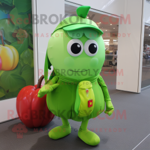 Lime Green Plommon maskot...