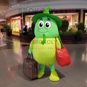 Lime Green Plommon maskot...