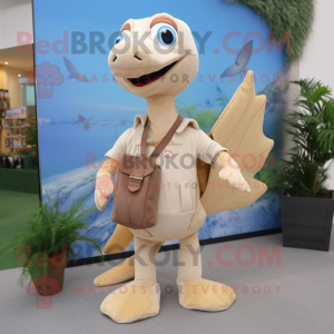 Beige Pterodactyl mascotte...