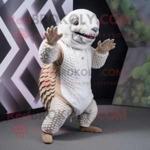 White Pangolin mascotte...