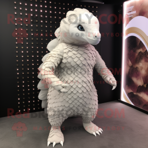 Weiße Pangolin Maskottchen...