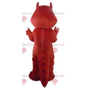 Krokodil dinosaurus mascotte rood zwijn - Redbrokoly.com