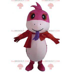 Maskot vackra ormrosa och vita prickar - Redbrokoly.com