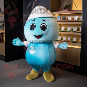 Cyan kartoffel maskot...