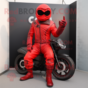 Red Cyclops maskot kostume...