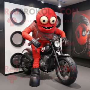 Red Cyclops maskot drakt...