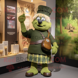 Oliven sækkepibe maskot...