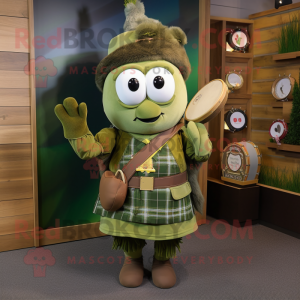Oliven sekkepipe maskot...