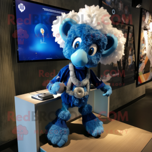 Blue Ram maskot kostume...