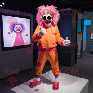 Peach Evil Clown mascotte...