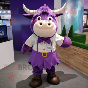 Purple Bull maskot drakt...