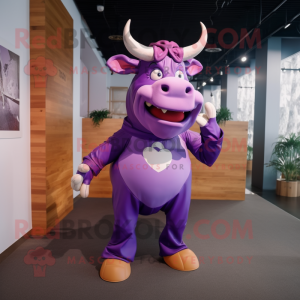 Postava maskota Purple Bull...