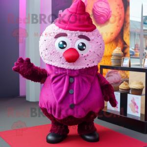 Magenta Cupcake maskot...