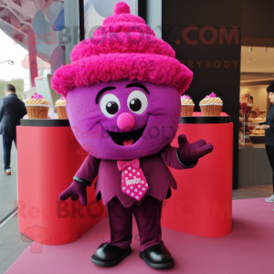 Magenta Cupcake mascotte...