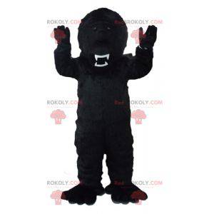 Mascotte de gorille noir à l'air féroce - Redbrokoly.com