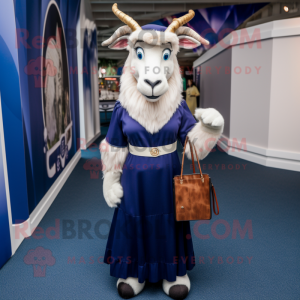 Navy Goat maskot kostyme...