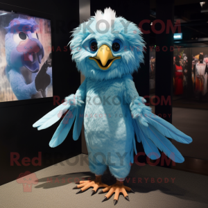 Cyan Harpy mascotte kostuum...