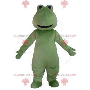 Sehr lächelndes grünes Froschmaskottchen - Redbrokoly.com