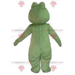 Mascote sapo verde muito sorridente - Redbrokoly.com