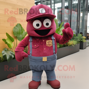 Maroon Granat maskot...