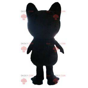 Mascote grande gato preto sorrindo - Redbrokoly.com