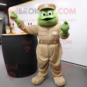 Tan Green Beer maskot drakt...