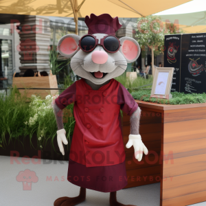 Maroon Ratatouille maskot...