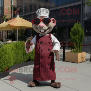 Maroon Ratatouille maskot...