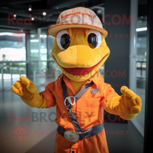 Oranje Python mascotte...