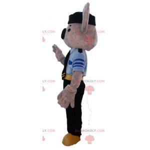 Graues und weißes Koalamaskottchen in Polizeiuniform -