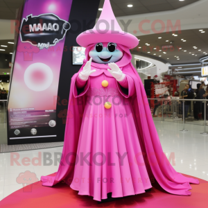 Pink Magician maskot...