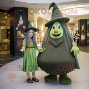 Olive Witch S Hat maskot...