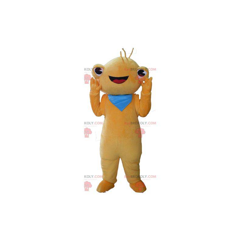 Velmi usměvavý maskot oranžové stvoření žába - Redbrokoly.com Velmi usměvavý maskot oranžové stvoření žába - Redbrokoly.com
