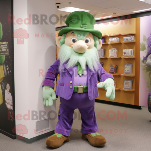 Lavendel Leprechaun maskot...